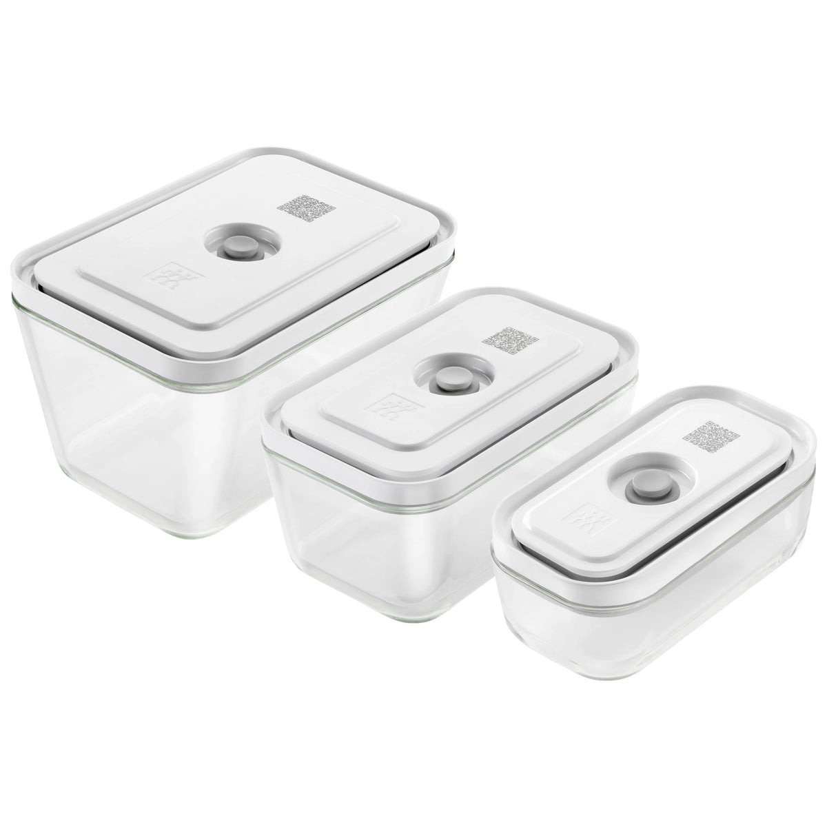 3pc Glass Vacuum Container Set W951