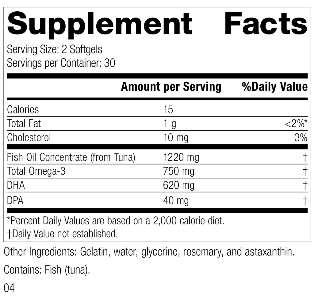 DHA 60 Softgels B3630