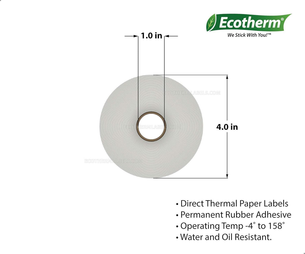 2x1 Thermal Labels Paper Stickers 1310 Per Roll 12 Rolls Direct Thermal R34699