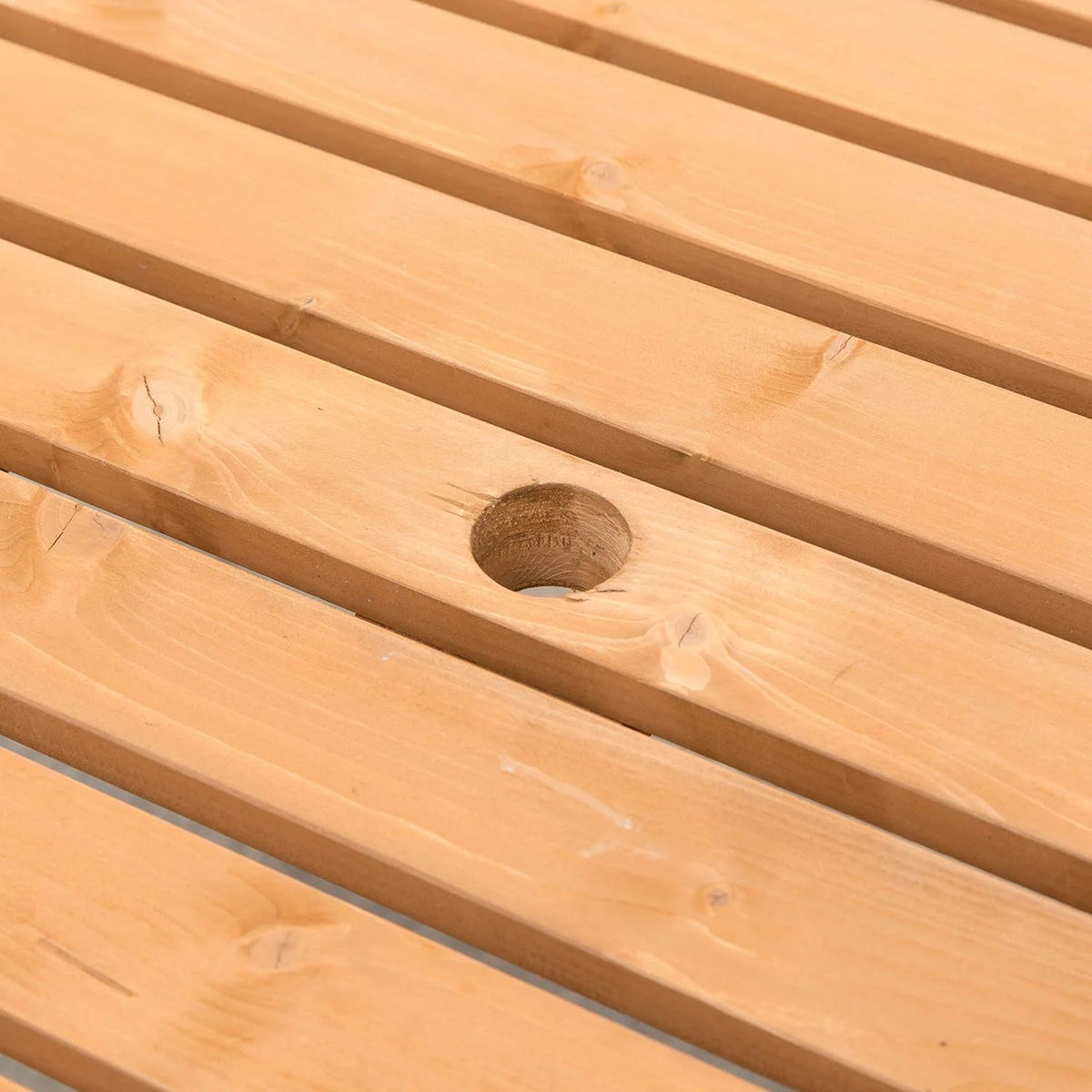 Wooden Round Picnic Table with Bench G475885