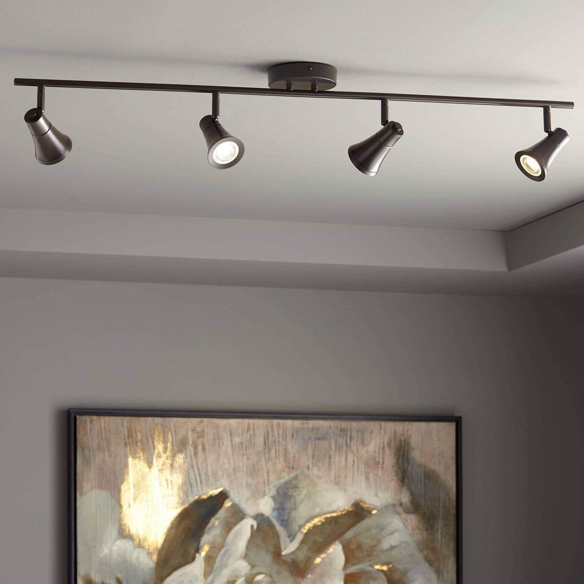 Bronze 4-Light LED Track Fixture B55899