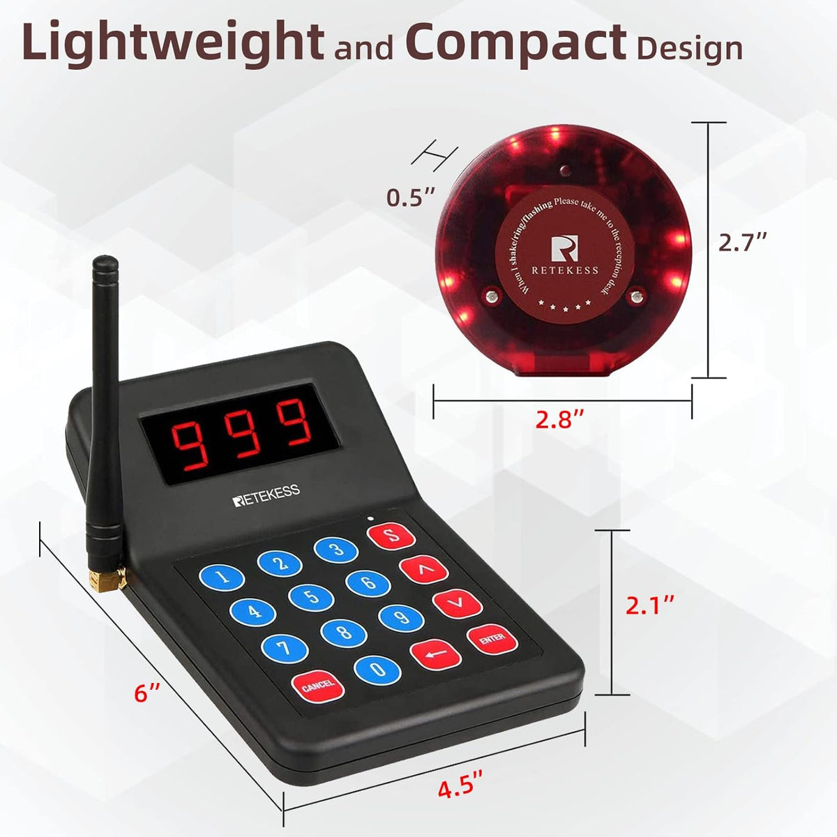 10 Food Pagers U700356