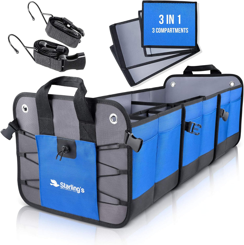 Car Trunk Organizer, 3 Compartments T93013