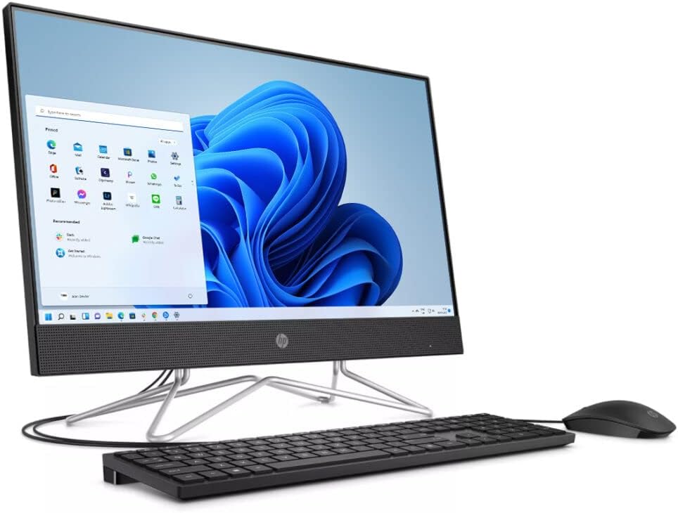 27" Full HD All-in-One Desktop Computer, AMD Ryzen 5 5500U, 16GB RAM, 512GB SSD + 1TB HDD, Windows 11 Home, Black R8748
