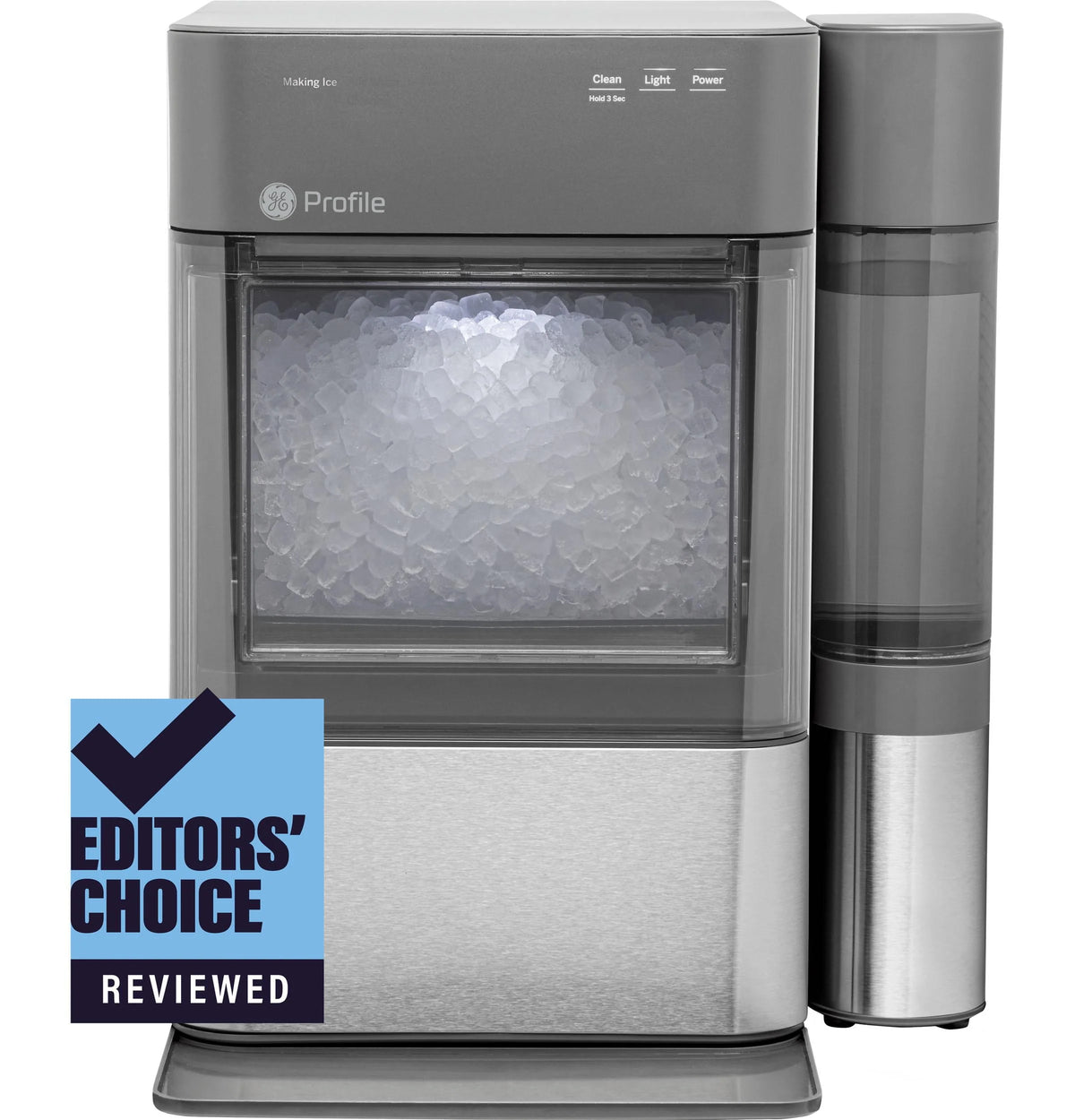 Black Stainless Countertop Nugget Ice Maker I590982