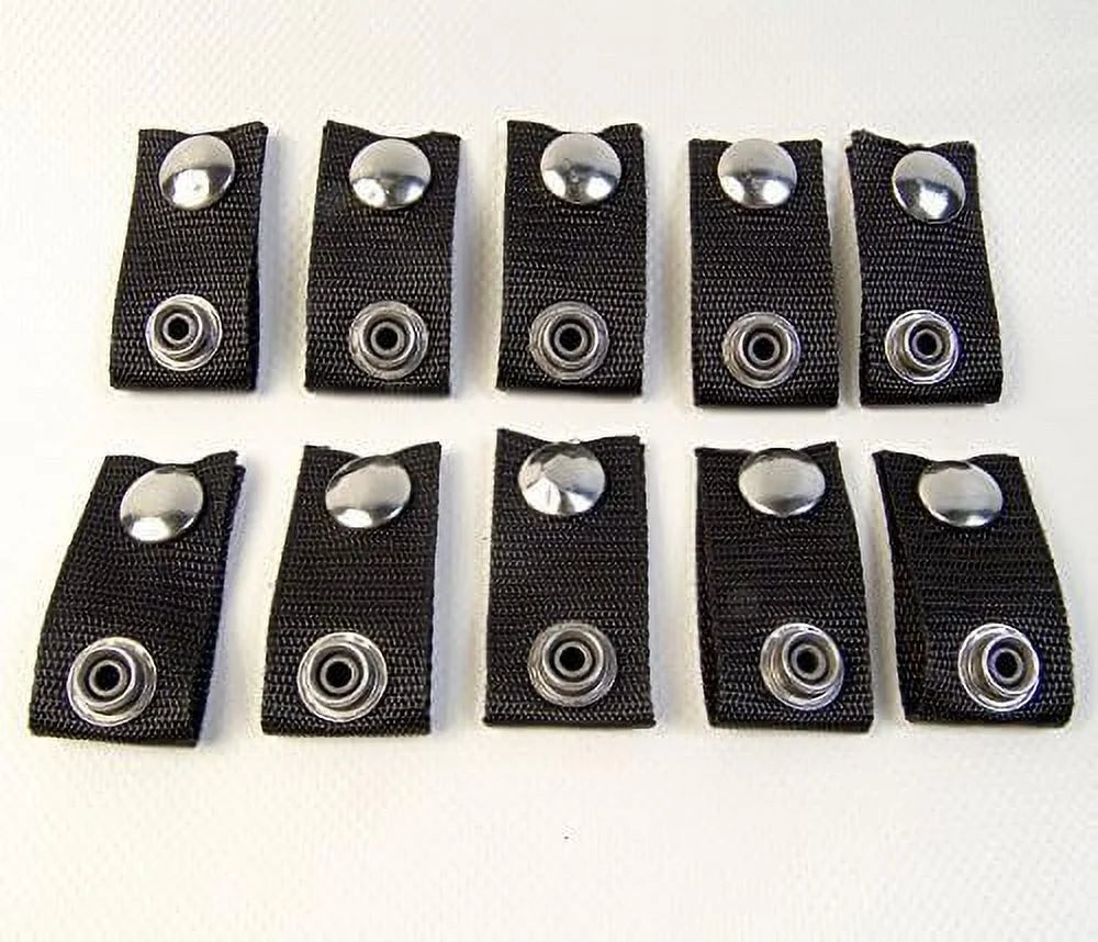Black Extend A Snap Boat Cover Snaps, 1.5 Inch, 10 Piece Set B772