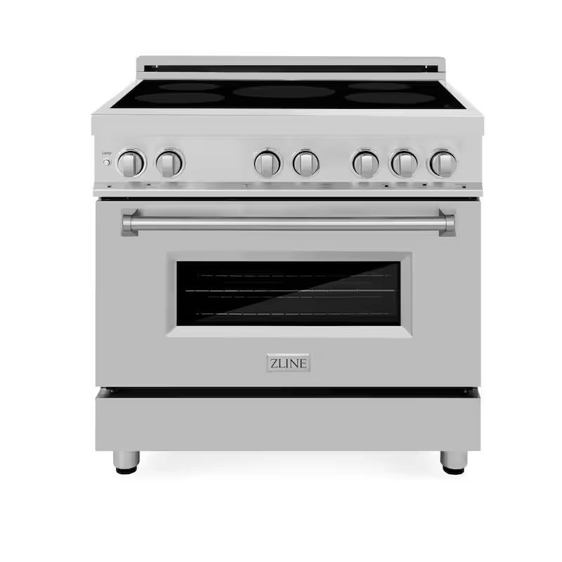 Freestanding Electric Range 4 Element Induction Cooktop Stainless Steel A53344