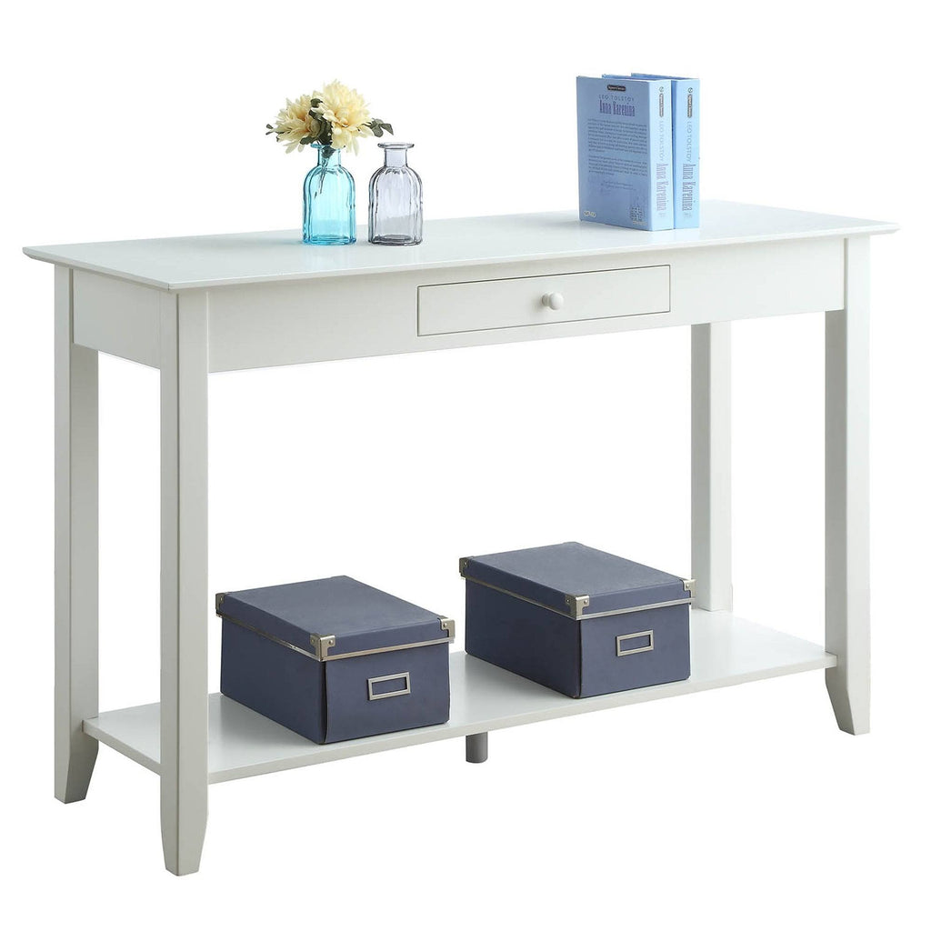 Espresso Single-Drawer Console Table O6461