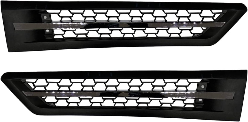 Green LED Side Grille Air Intake Vent Replacement Left Right Pair for Freightliner Cascadia 2018+ I57117