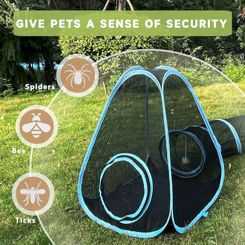 Collapsible Outdoor Cat Enclosures Tunnel Y5887