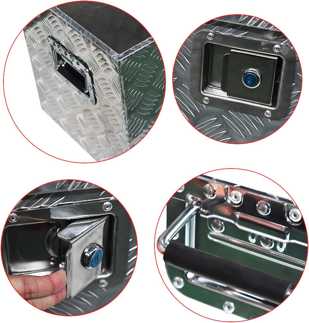 Aluminum Trailer Tongue Tool Box with Lock & Keys F463312