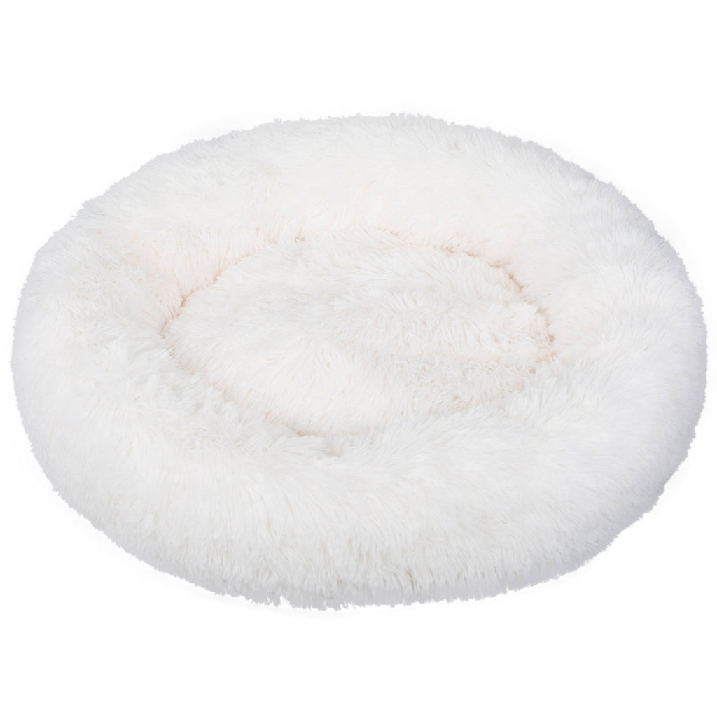 Dark Grey Round Donut Pet Bed Y95378