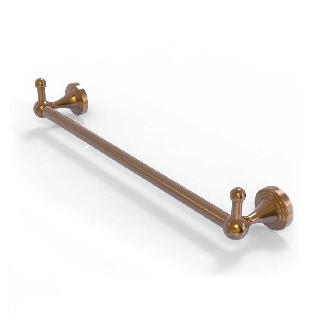 30 inch Polished Chrome Towel Bar with Integrated Hooks J36250