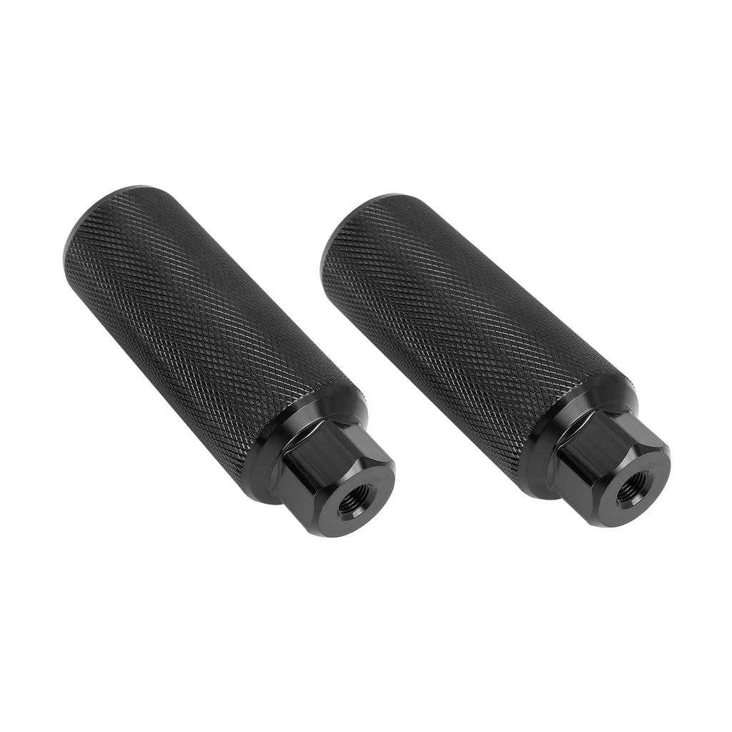 Aluminum Alloy Rear Foot Pegs Footrests for Bicycle 3/8 Inch Black Q90246