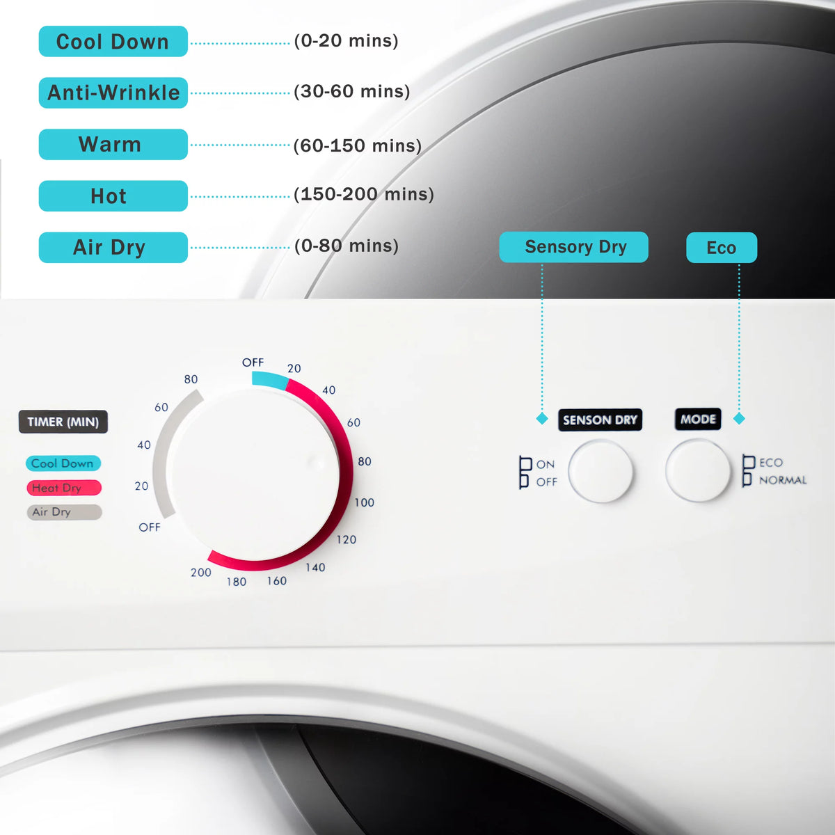 Stainless Steel Portable Clothes Dryer L1842