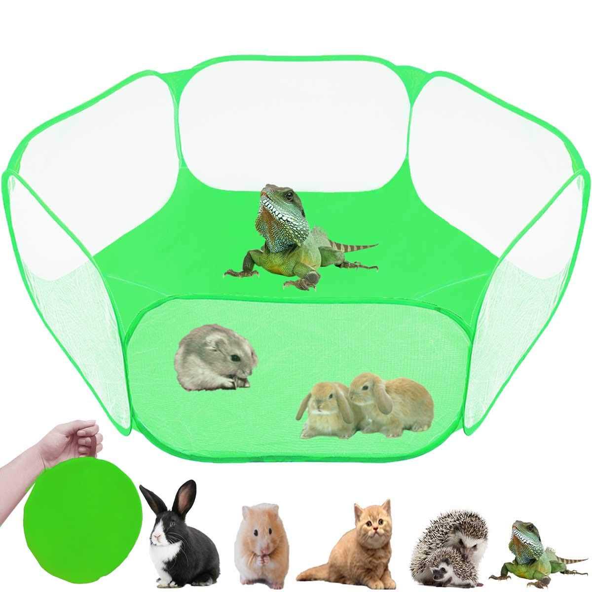 Breathable Transparent Pet Playpen Pop Open Outdoor/Indoor Exercise Fence J805487