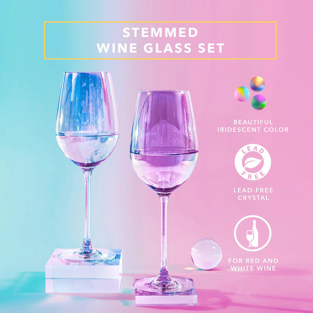 Stemmed Wine Glasses X8653