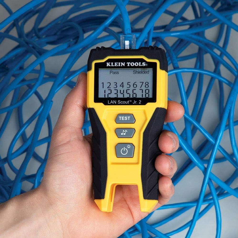 Cable Tester for CAT 5e, CAT 6/6A Cables with RJ45 Connections Pack of 2 K78239