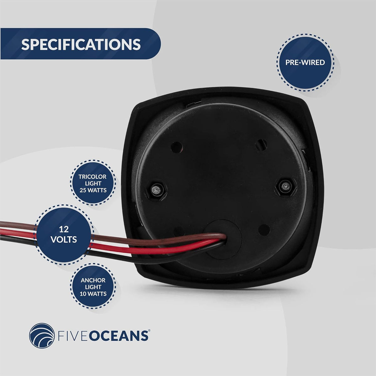 Boat Masthead Tri-Color Anchor Navigation Light F57706