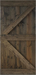 42 in x 84 in Knotty Wood Sliding Barn Door V7829