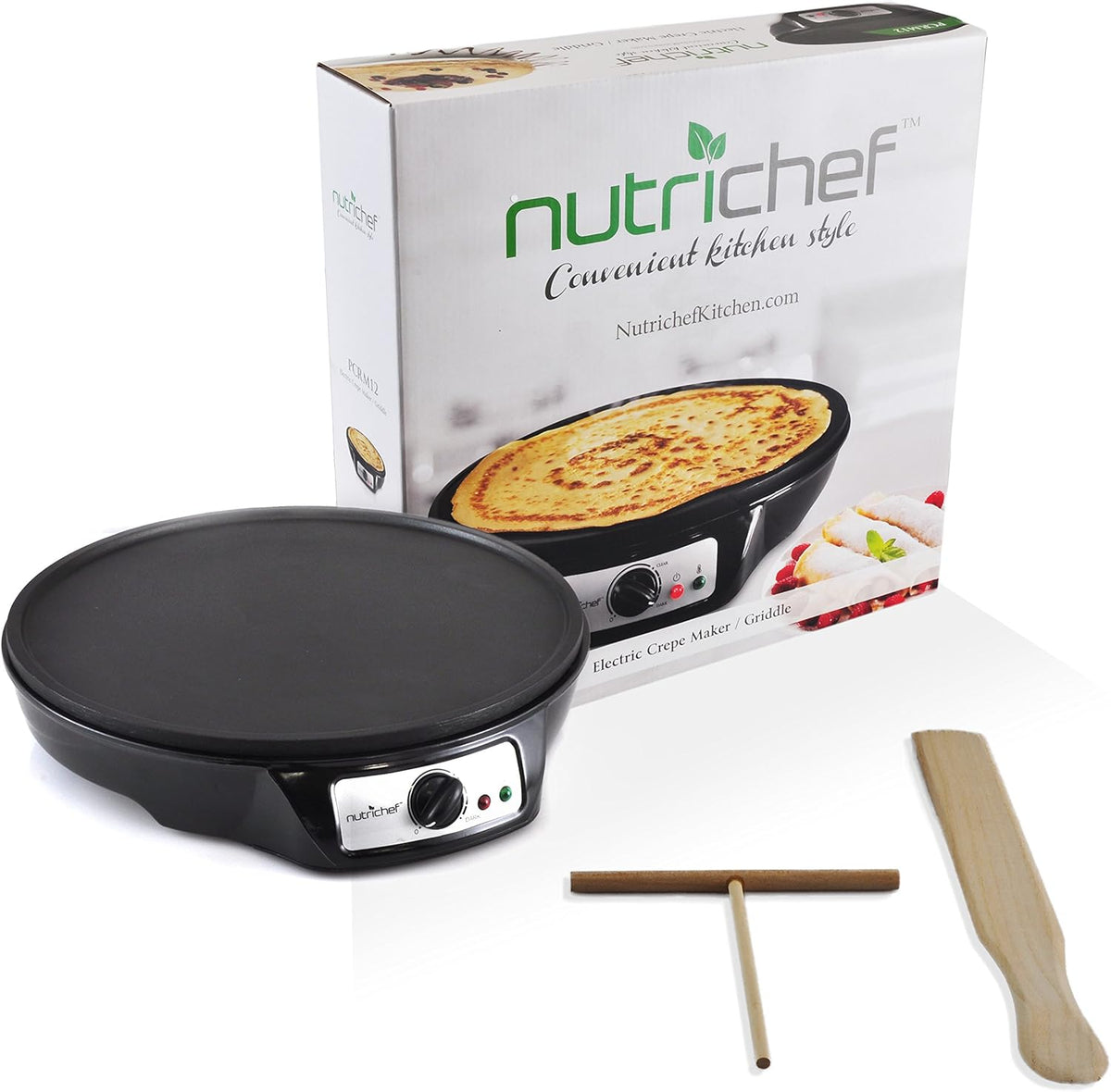 Electric Nonstick 12 Inch Griddle & Crepe Maker U3368