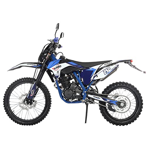 250cc Dirt Bike with 5-Speed Manual Transmission, 21"/18" Wheels, Electric/Kick Start N5603