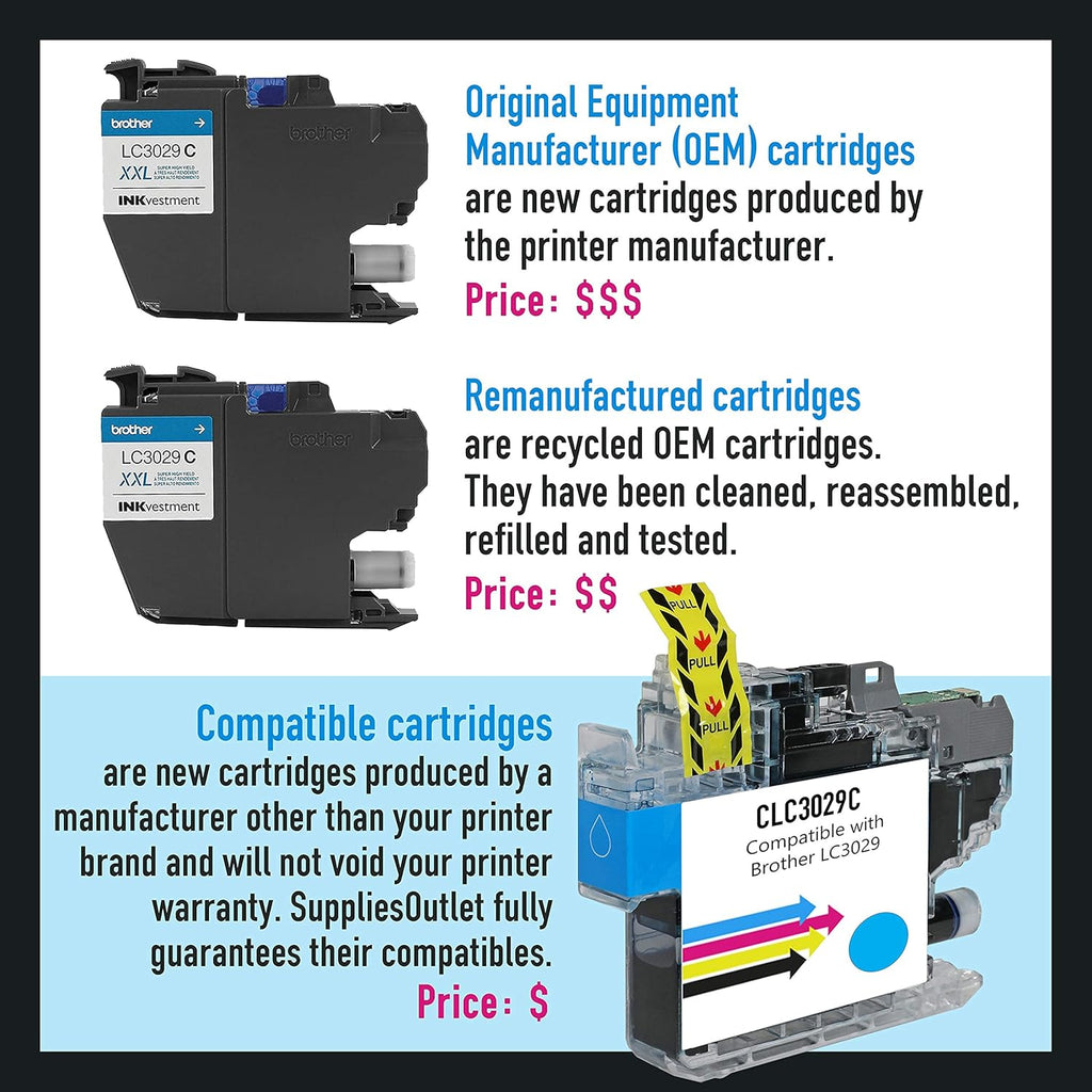 Compatible Toner Cartridge Replacement Black 4 Pack J6325