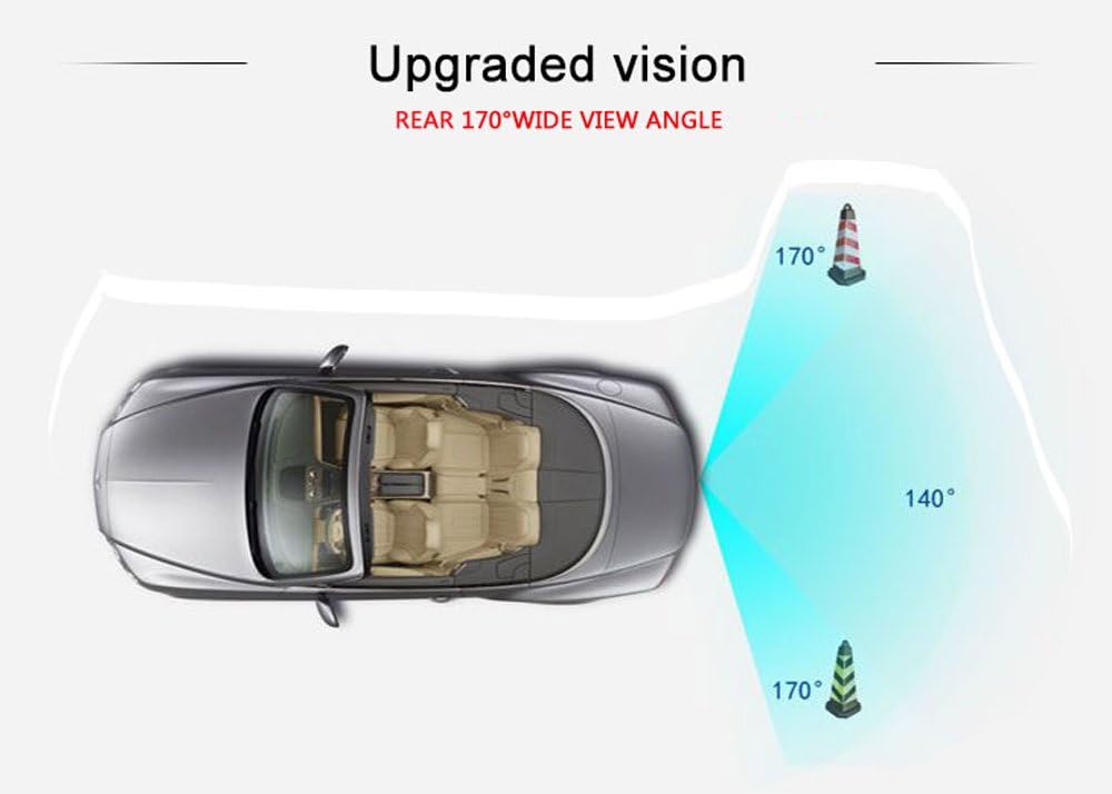 Car Third Roof Top Mount Brake Lamp Camera Rear View Backup Camera L90849