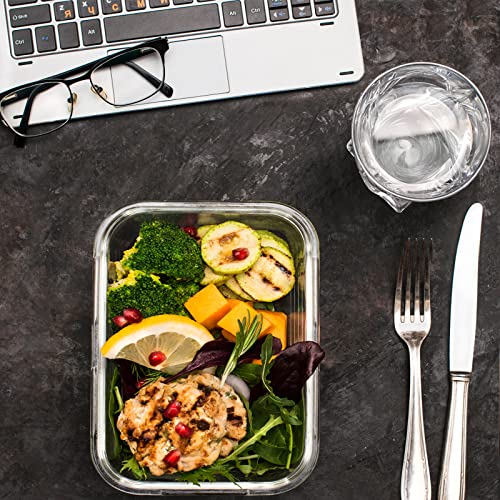 10 Pack Glass Meal Prep Containers with Lids G21967