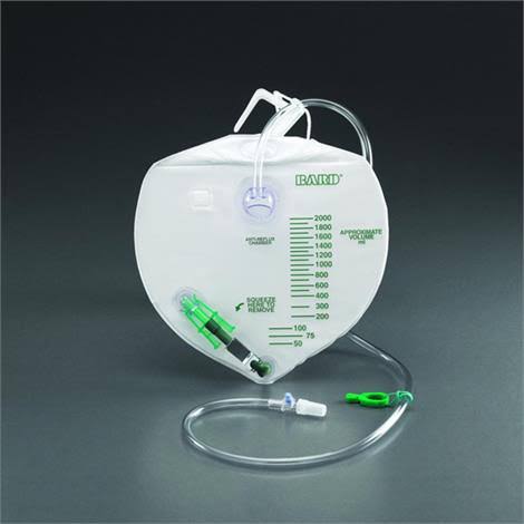 Urine Drainage Bag with Anti-Reflux Chamber, 20/Case J5686