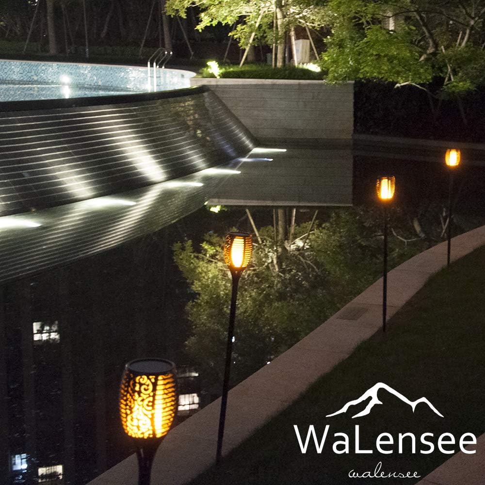 43 LED Waterproof Flickering Flames Torch Solar Lights (4 Pack) G528160