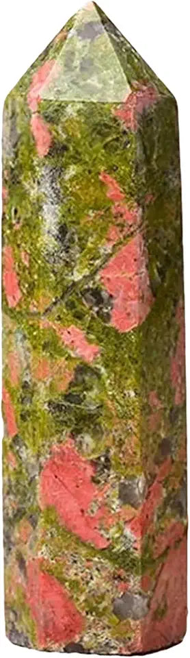 5 Pc Unakite Gemstone Crystal Tower S925