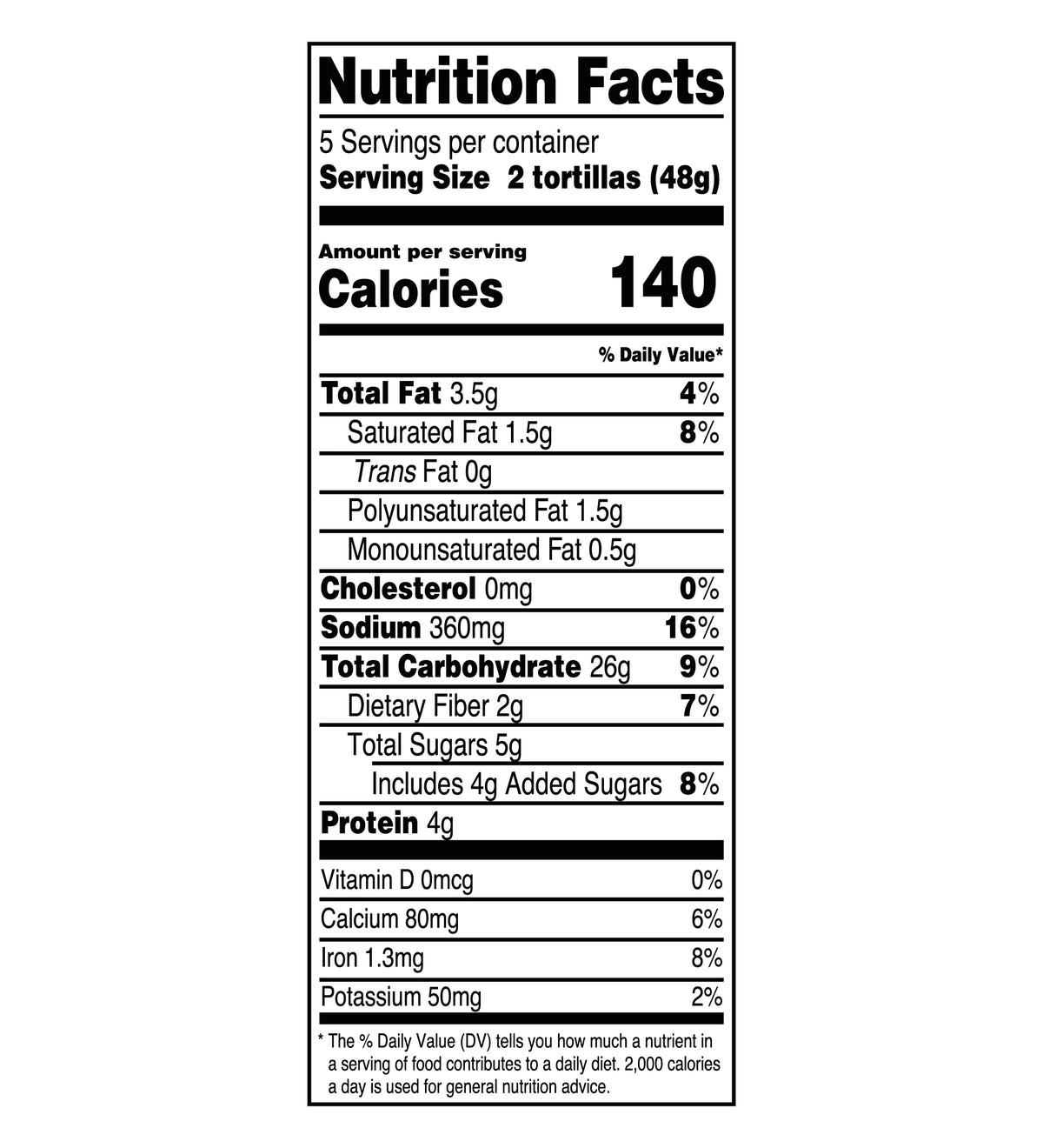Super Soft Hawaiian Street Taco Flour Tortillas, 8.54 oz, 10 Count M347