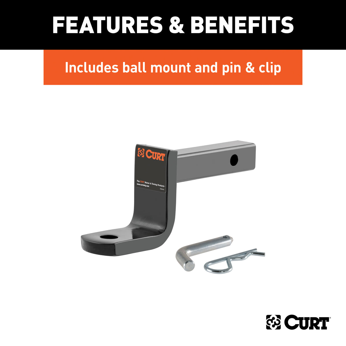 Class 1 Hitch with Ball Mount and Installation Hardware N442