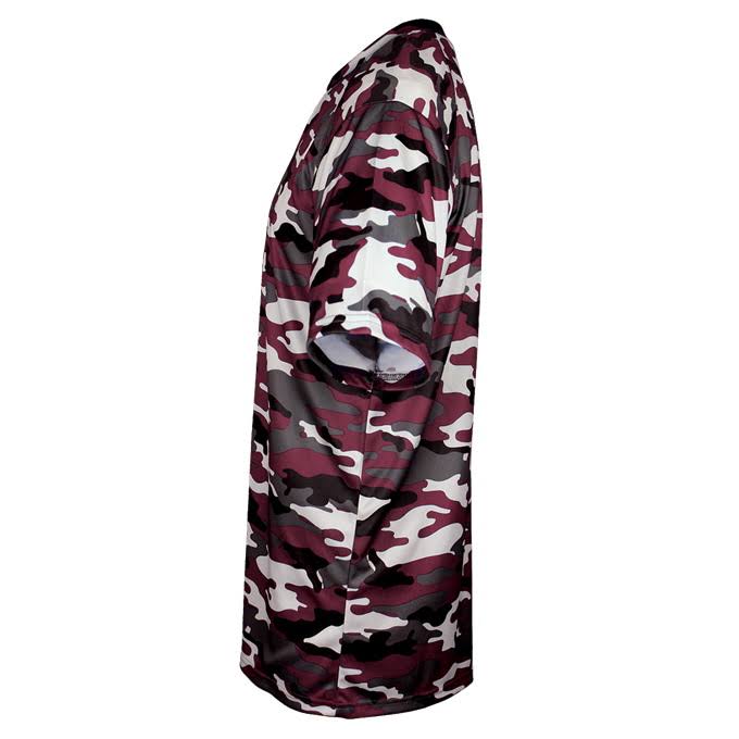 Maroon Camo Youth Tee W894