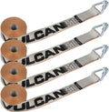 Winch Strap with Heavy Wire Hook, 2 Inch x 15 Foot, 4 Pack, 3,300 Pound Safe Working Load J321966