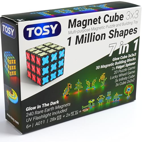 3x3 Magnet Cube 240 Magnets 30 Blocks 7in1 Toy X136151