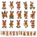 1000Pcs Christmas Self-Adhesive Stickers 12 Design B110
