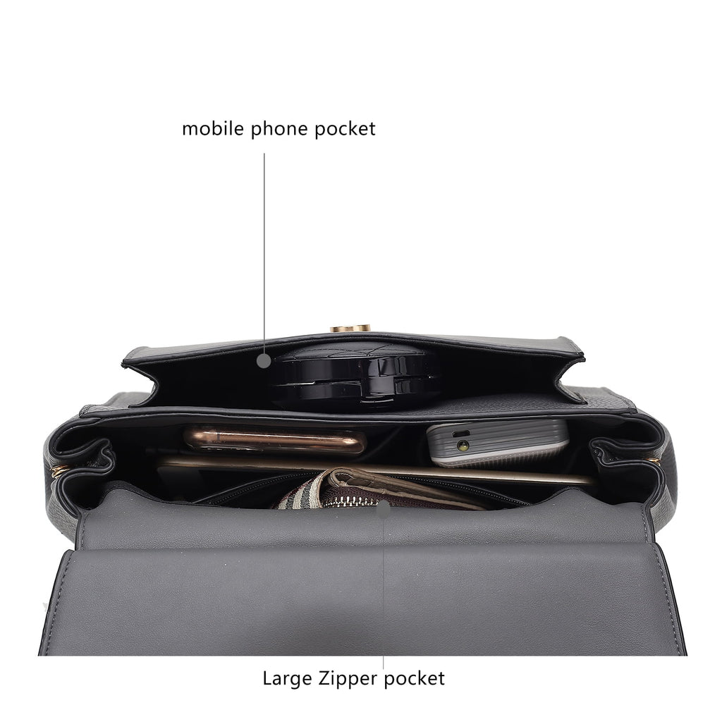 Vegan Leather 3-in-1 Satchel, Backpack and Crossbody D265035