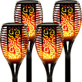 43 LED Waterproof Flickering Flames Torch Solar Lights (4 Pack) G528160
