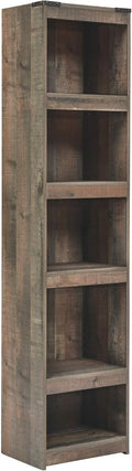 Rustic Pier Bookcase with 3 Adjustable Shelves, Gray Pine H5796