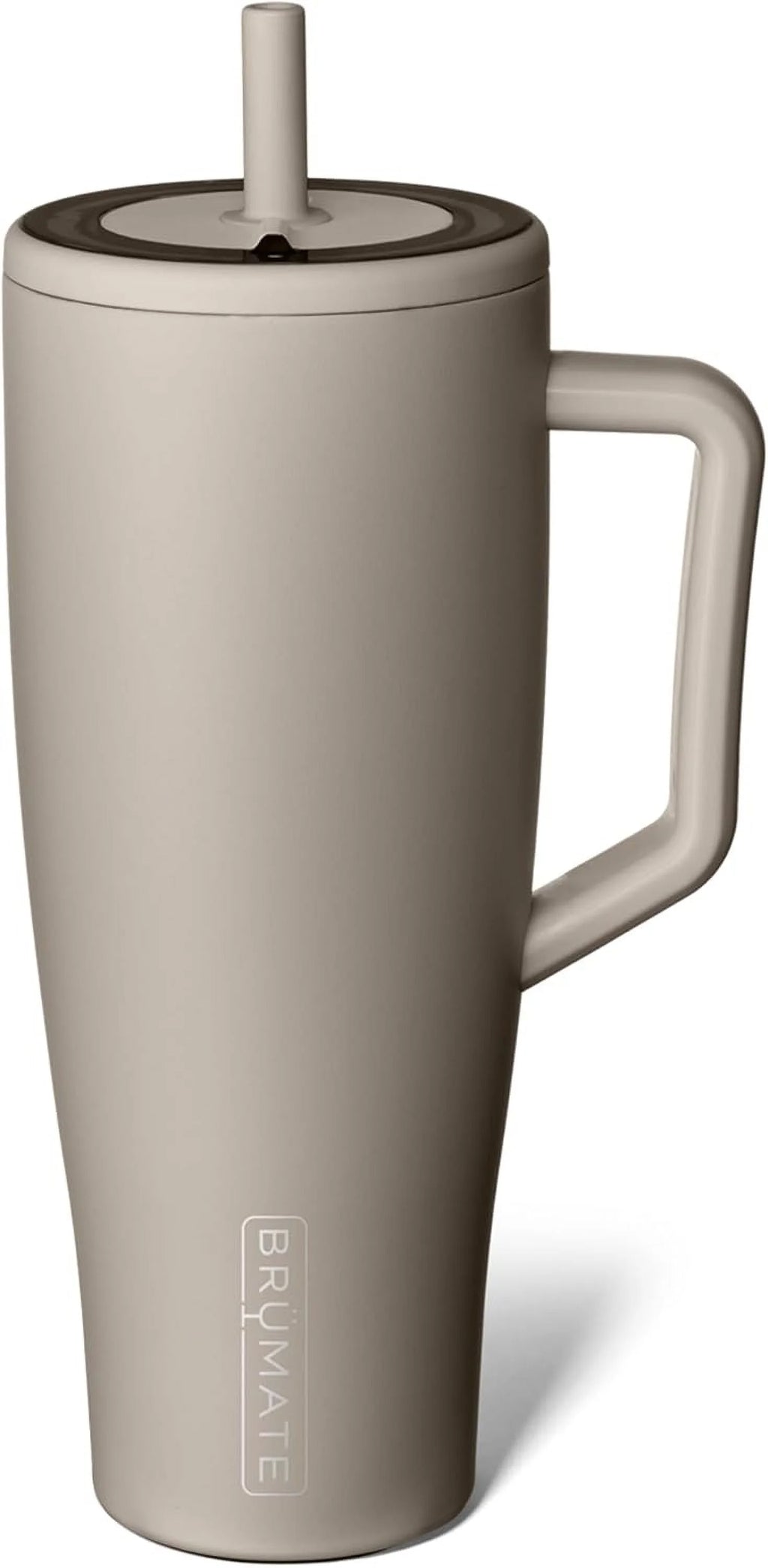 30 oz Stainless Steel Tumbler with Handle and Straw I195