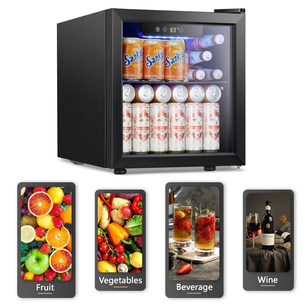 1.7 cu.ft Black Beverage Cooler & Refrigerator L9904