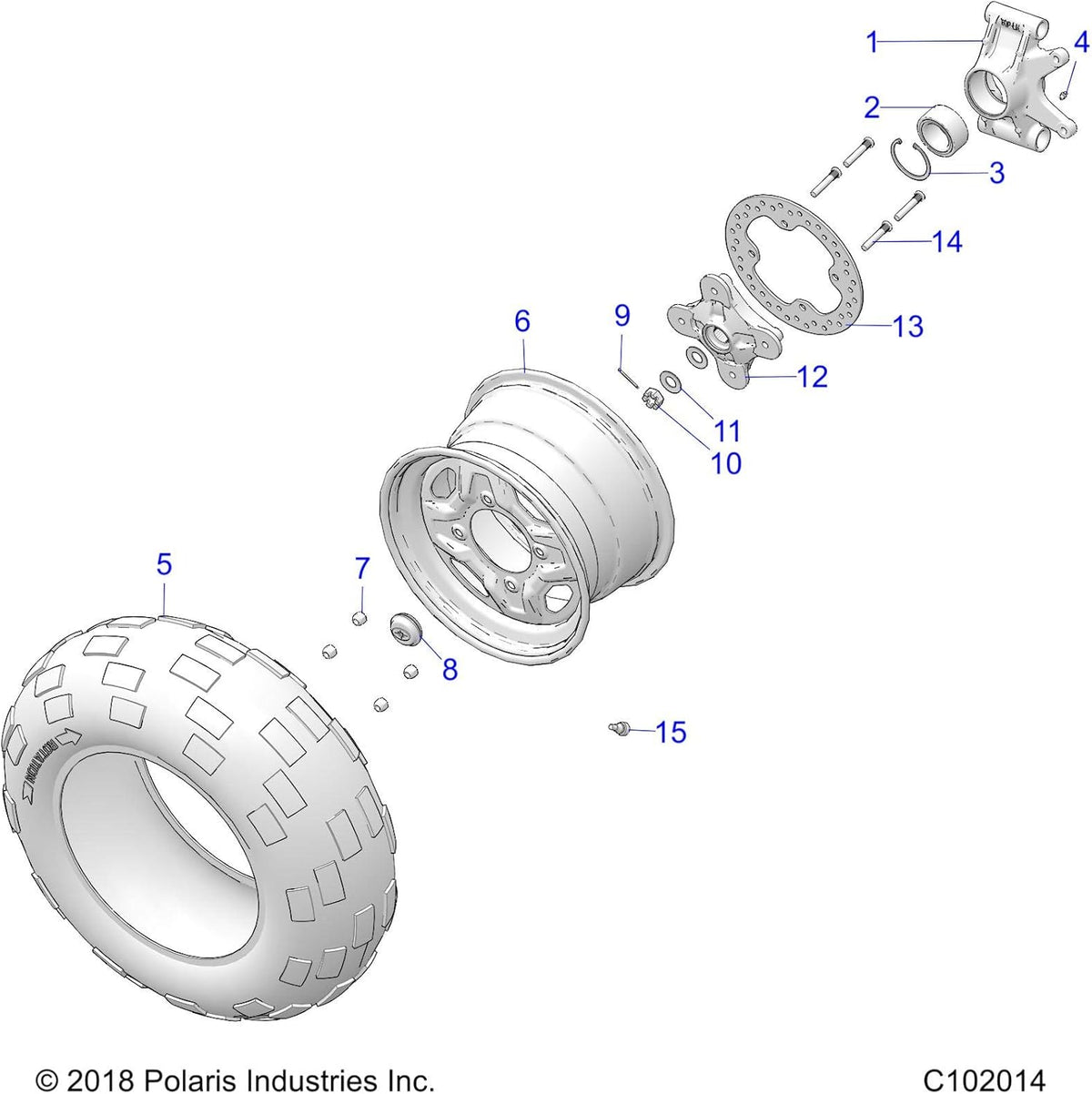 26X10 14 Tire V7447