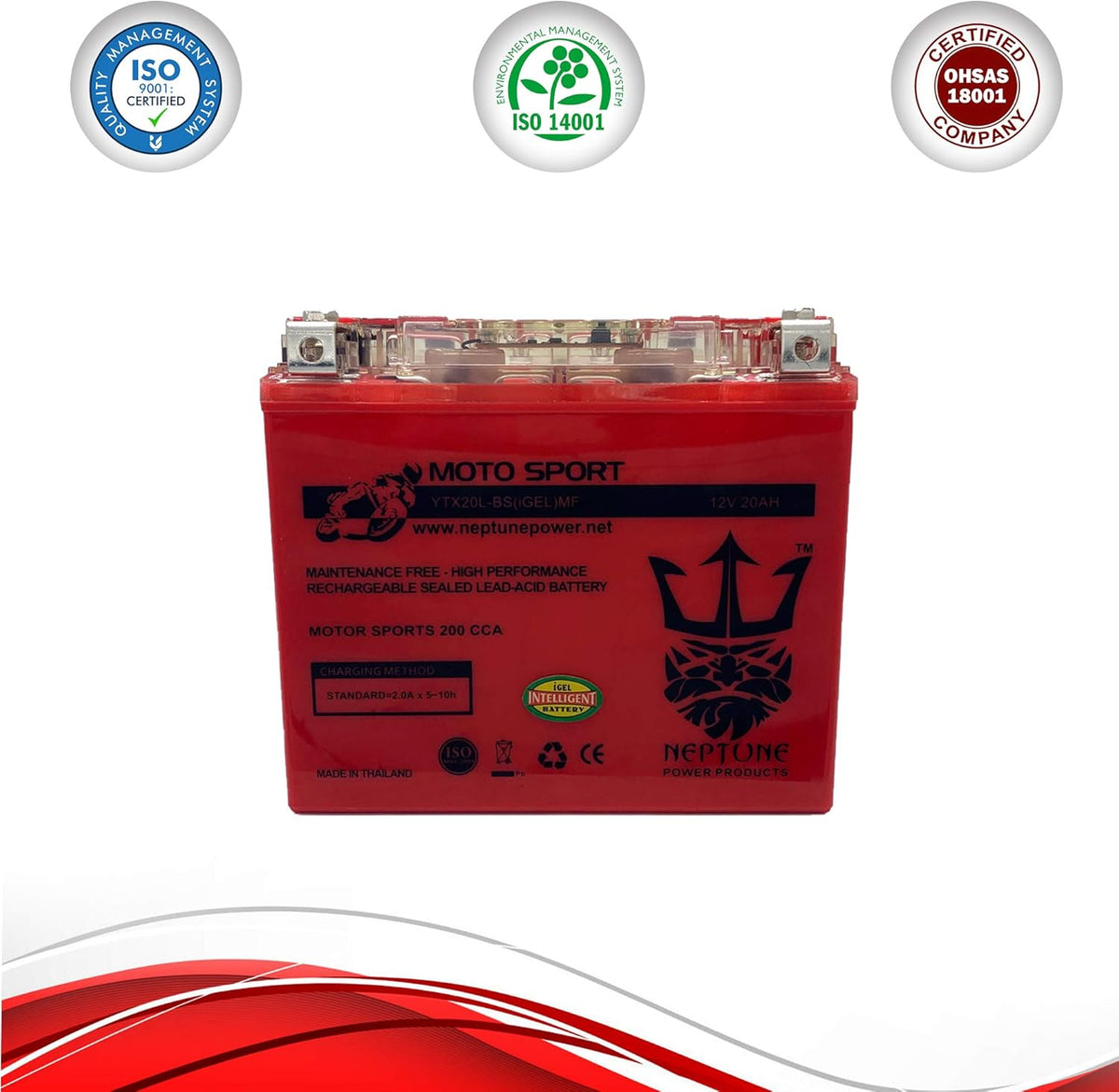 Pack of 2 GEL Battery Replacement 12v20ah P7392