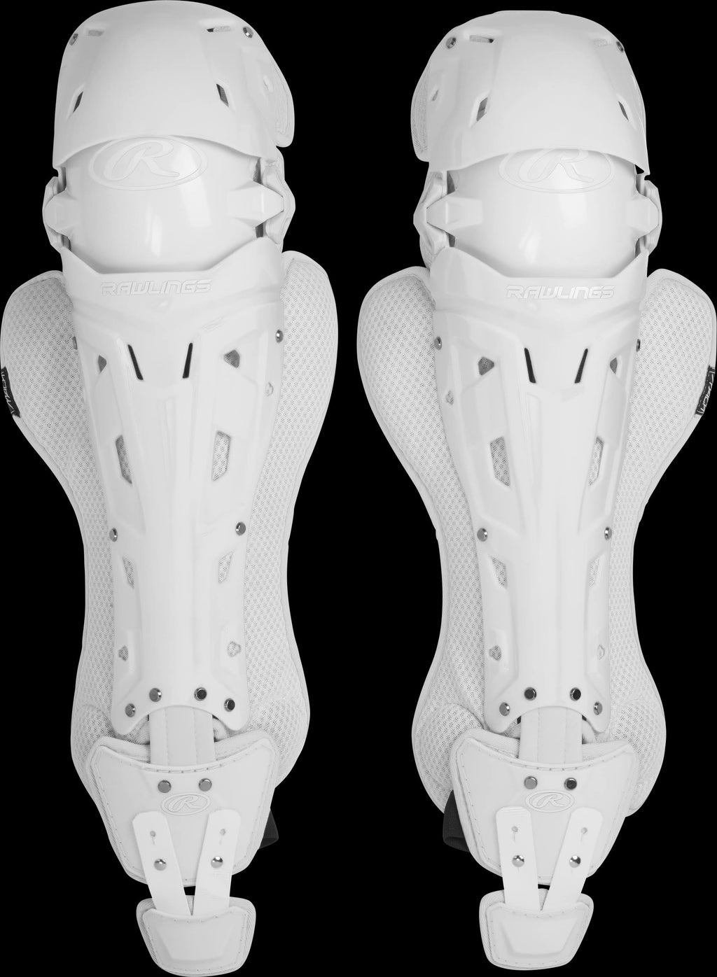 White Baseball Catcher Leg Guards N29354
