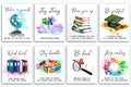 8 X10 Unframed Motivational Wall Art Poster, Set of 8 X22083