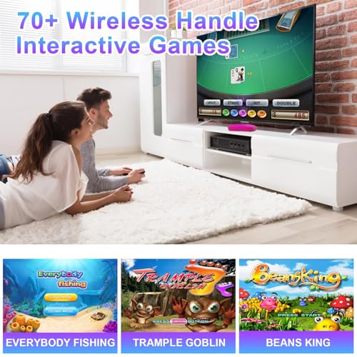 Grey TV Game Console with 2.4G Wireless Gamepad D15361