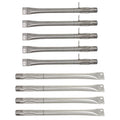 4 BBQ Gas Grill Tube Burner & 5 Heat Shield Plate Tent Replacement Parts U926116