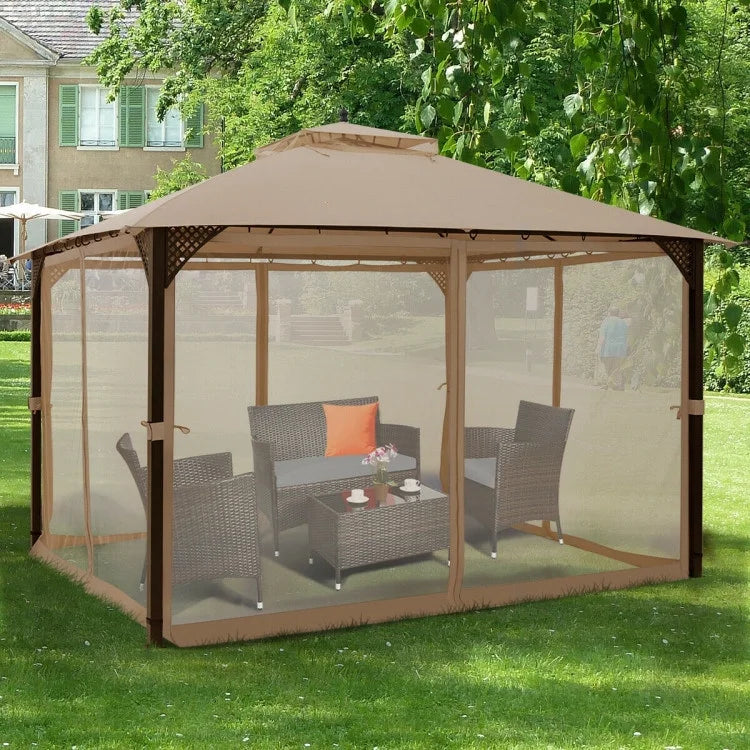 Patio Gazebo with Netting Z308